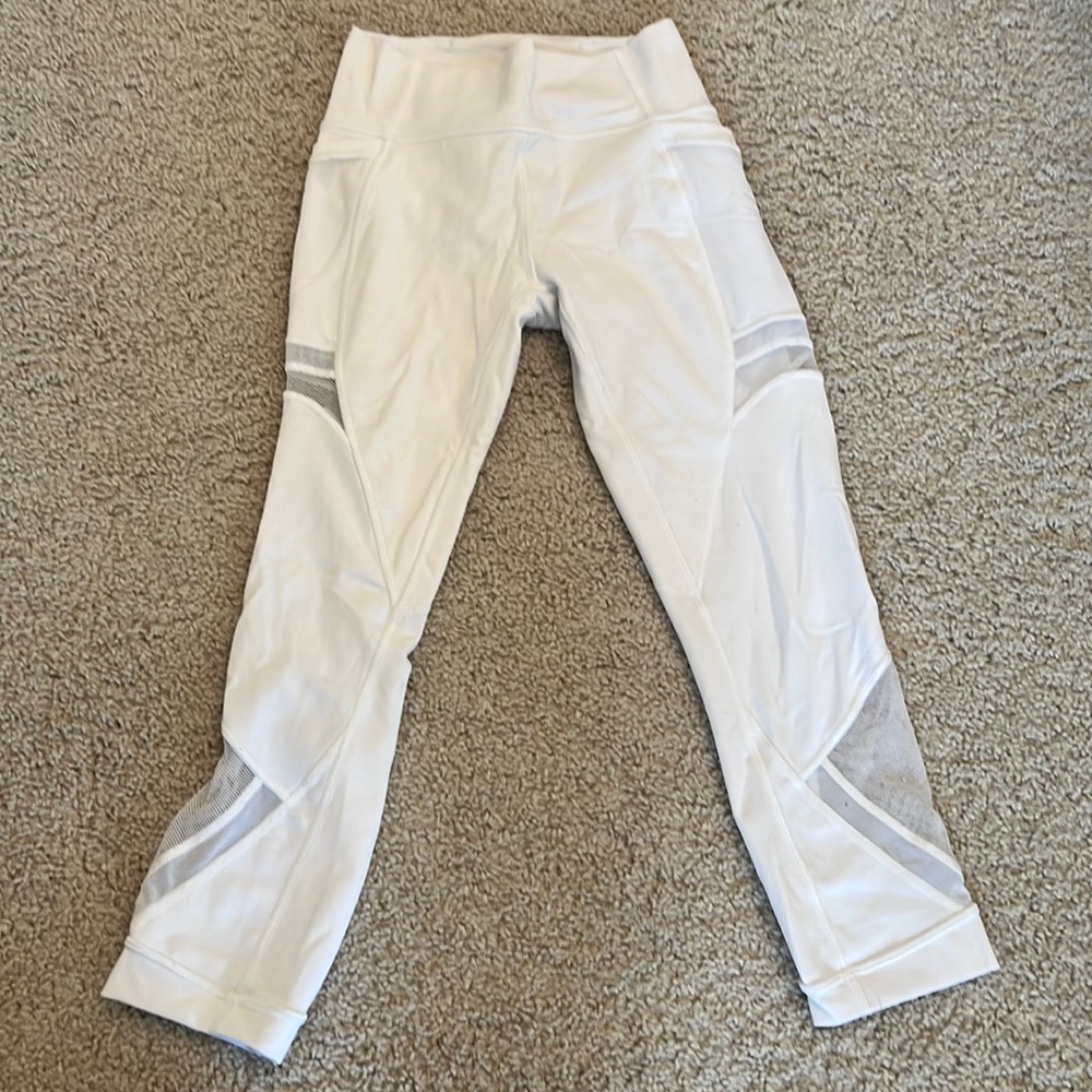 lulu lemon white leggings